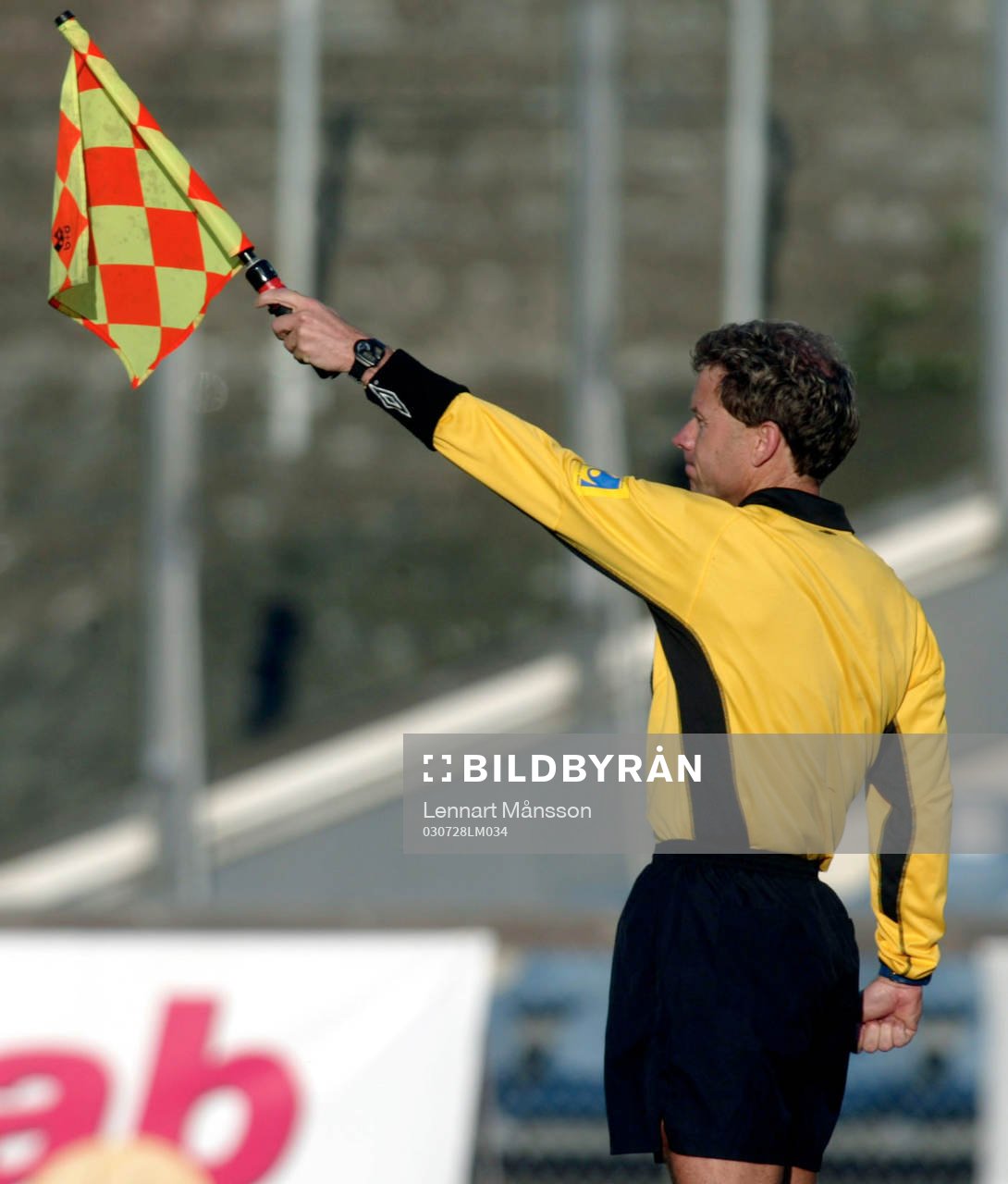 Leif Lindberg, assisterande domare, linjeman, flagga