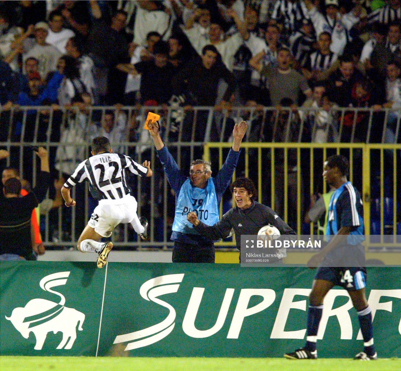 Fotboll, Champions League, kval, Partizan Belgrad -