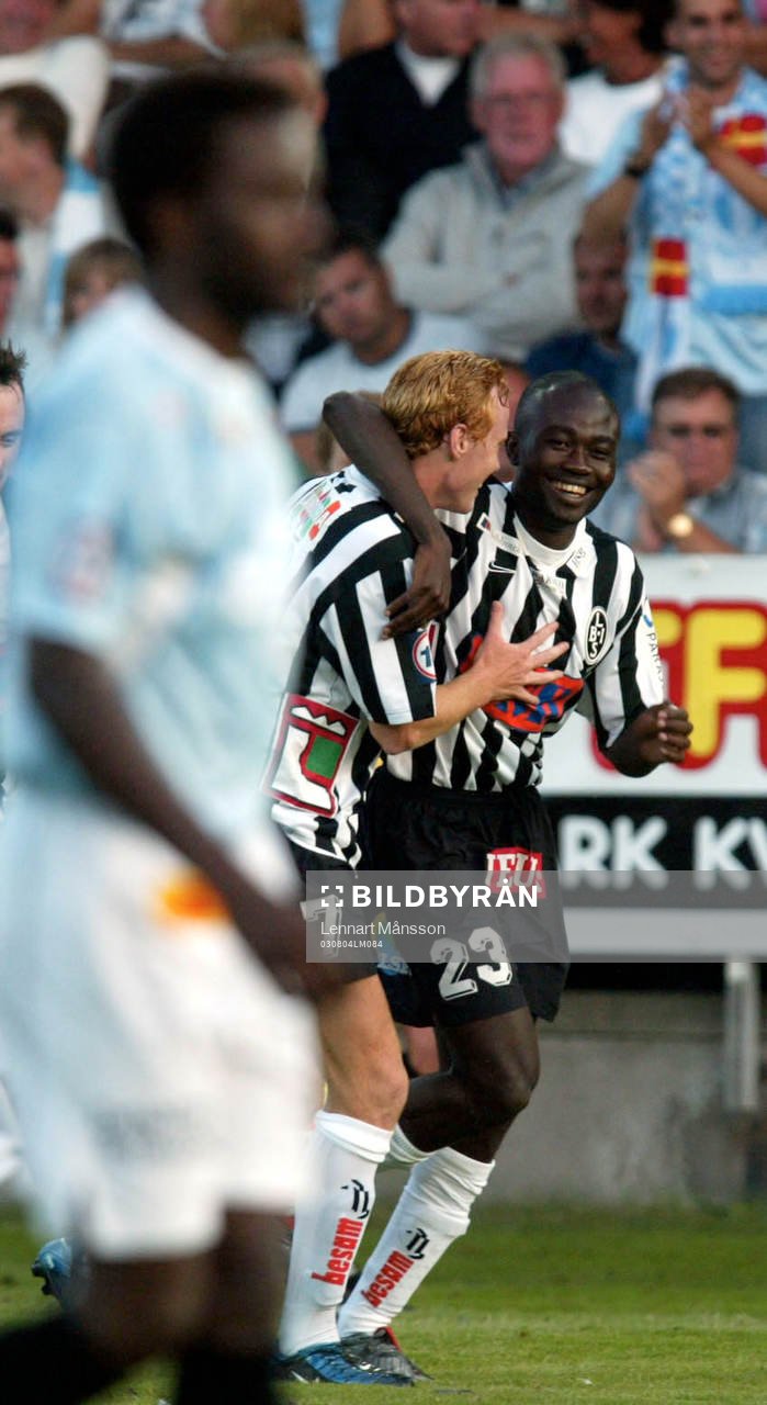 Hjälten Jones Kusi-Asare, Landskrona grattas av Alexander