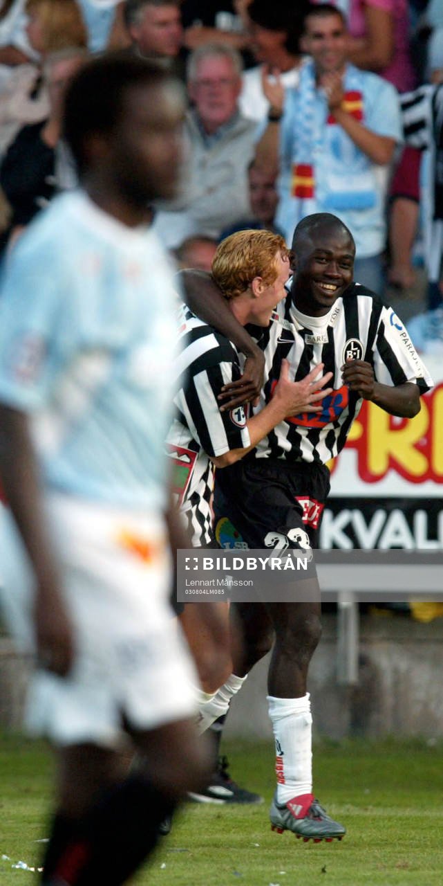Hjälten Jones Kusi-Asare, Landskrona grattas av Alexander