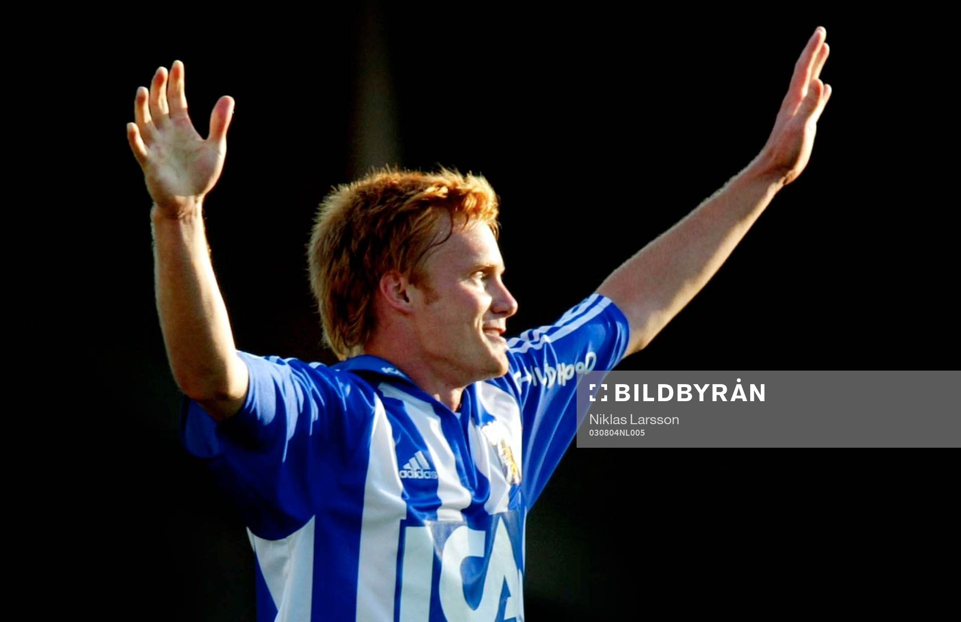 Fotboll, Allsvenskan, Göteborg - Öster: Patric Andersson (Patric Långås Andersson), Göteborg jublar