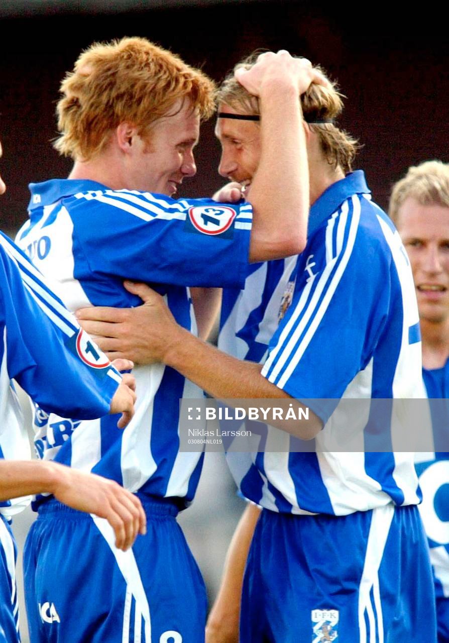  Patric Andersson (Patric Långås Andersson) och Magnus Johansson, Göteborg. Jubel, glädje.