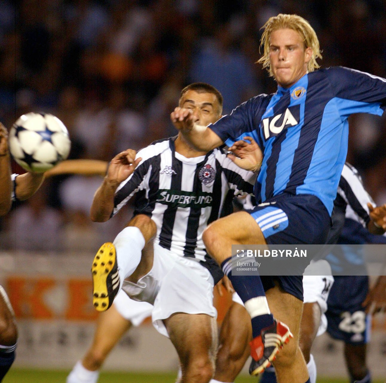 Fotboll, kval till Champions League, Djurgården - Partizan