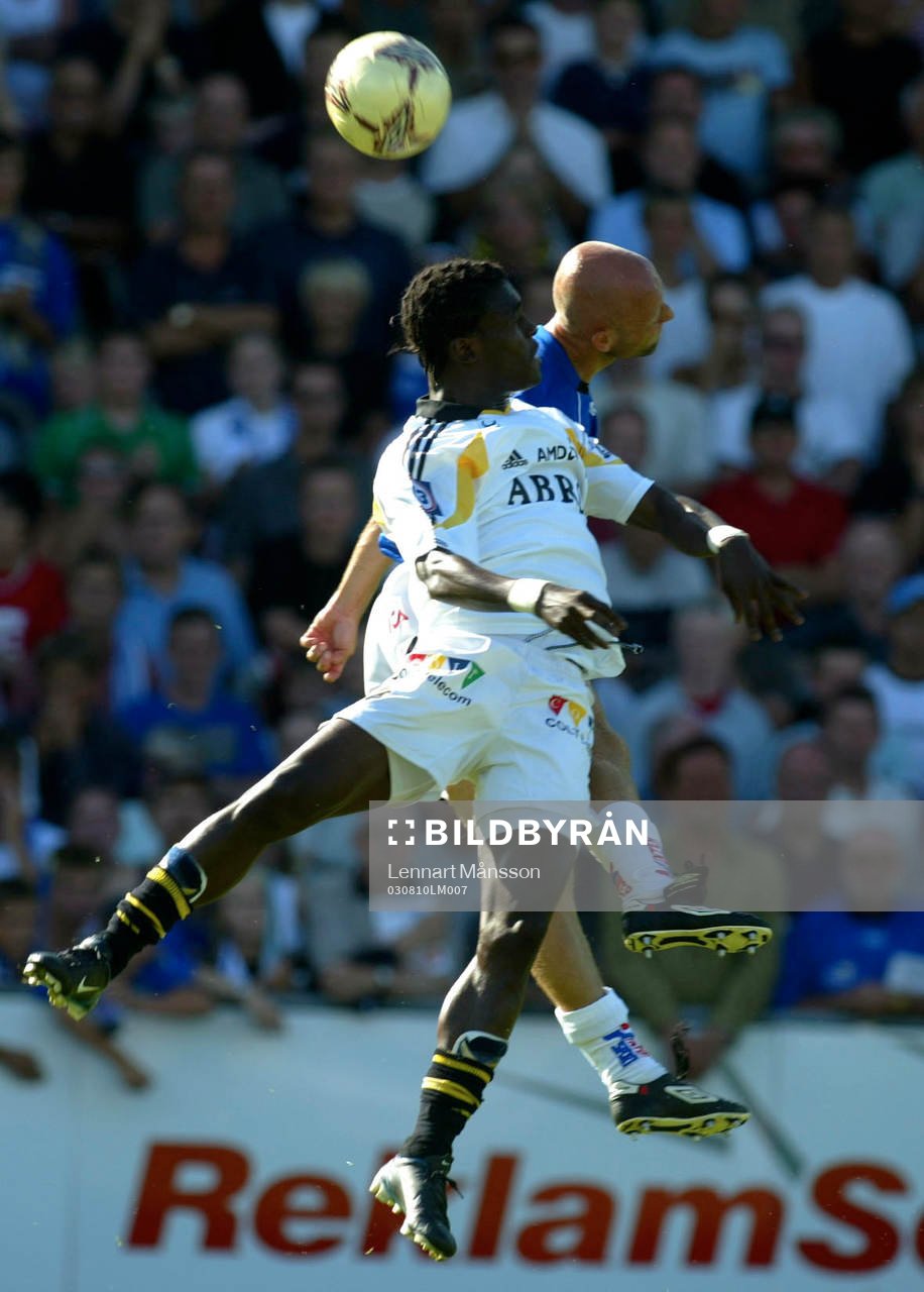 Derek Boateng, AIK mot Mattias Thylander, Halmstad