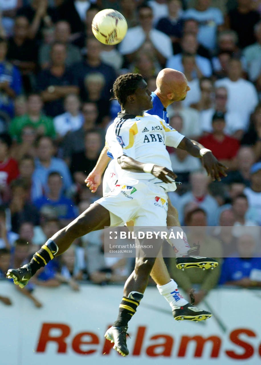 Derek Boateng, AIK och Mattias Thylander, Halmstad. Nick,