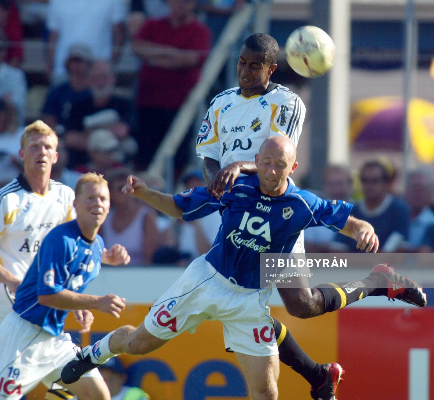 Benjamin Kibebe och Mattias Thylander. Nickduell