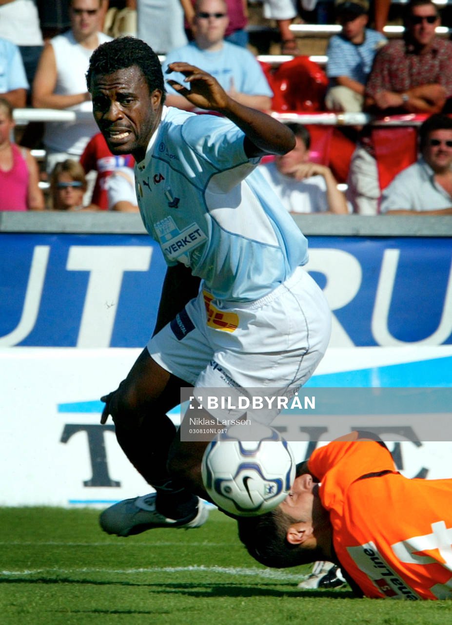 Peter Ijeh, Malmö gör 1-0 bakom Dime Jankulovski, Örgryte