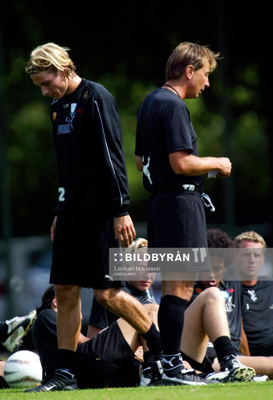 Tobias Grahn och Tom Prahl, tränare, Malmö