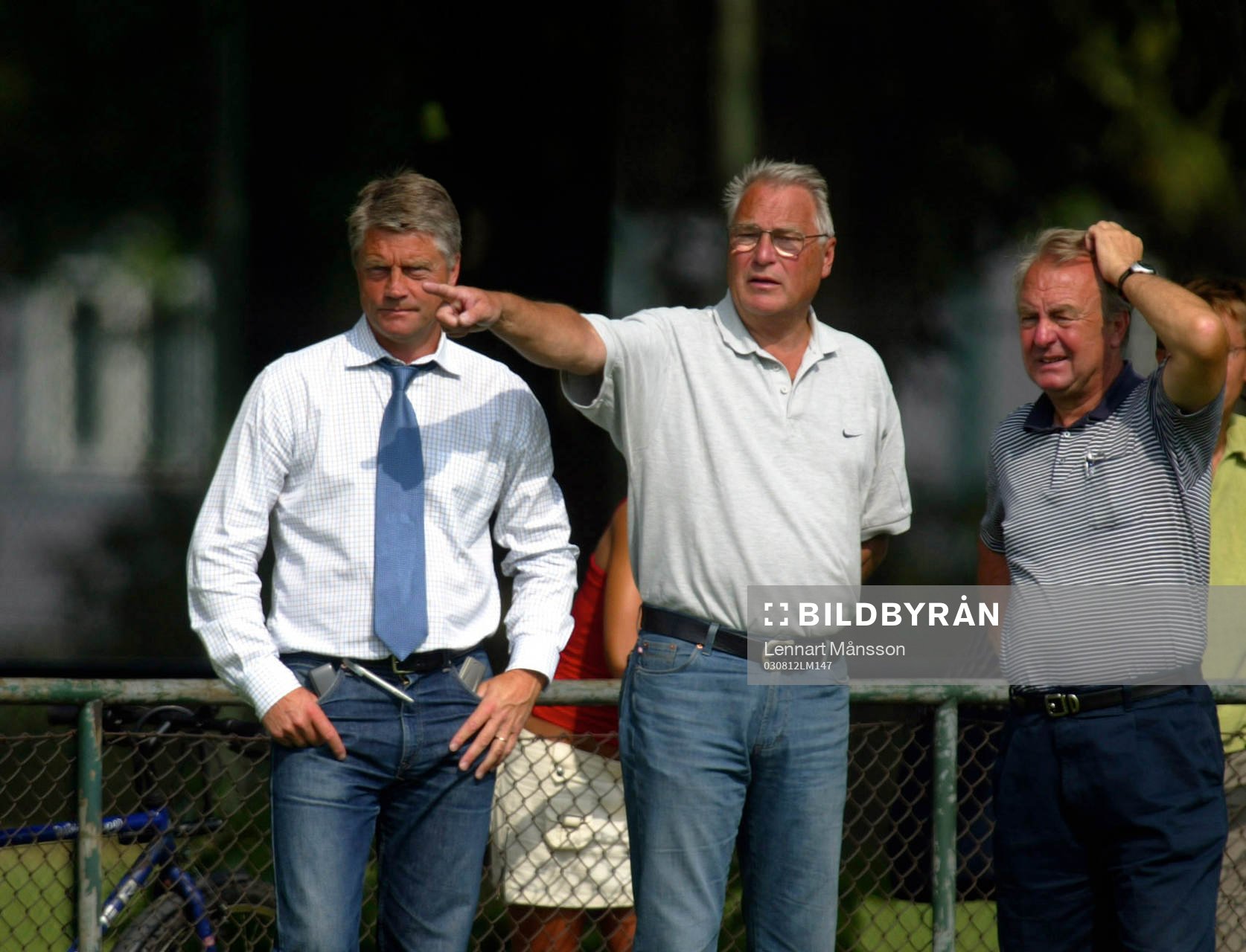 Hasse Borg, sportchef, Bengt Madsen, ordförande och Bosse