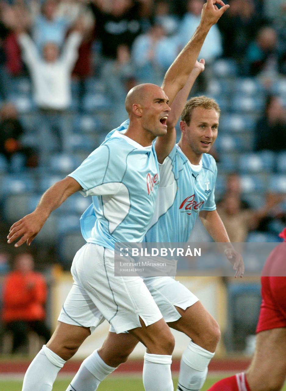 Daniel Majstorovic och Jon Inge Höiland, jubel