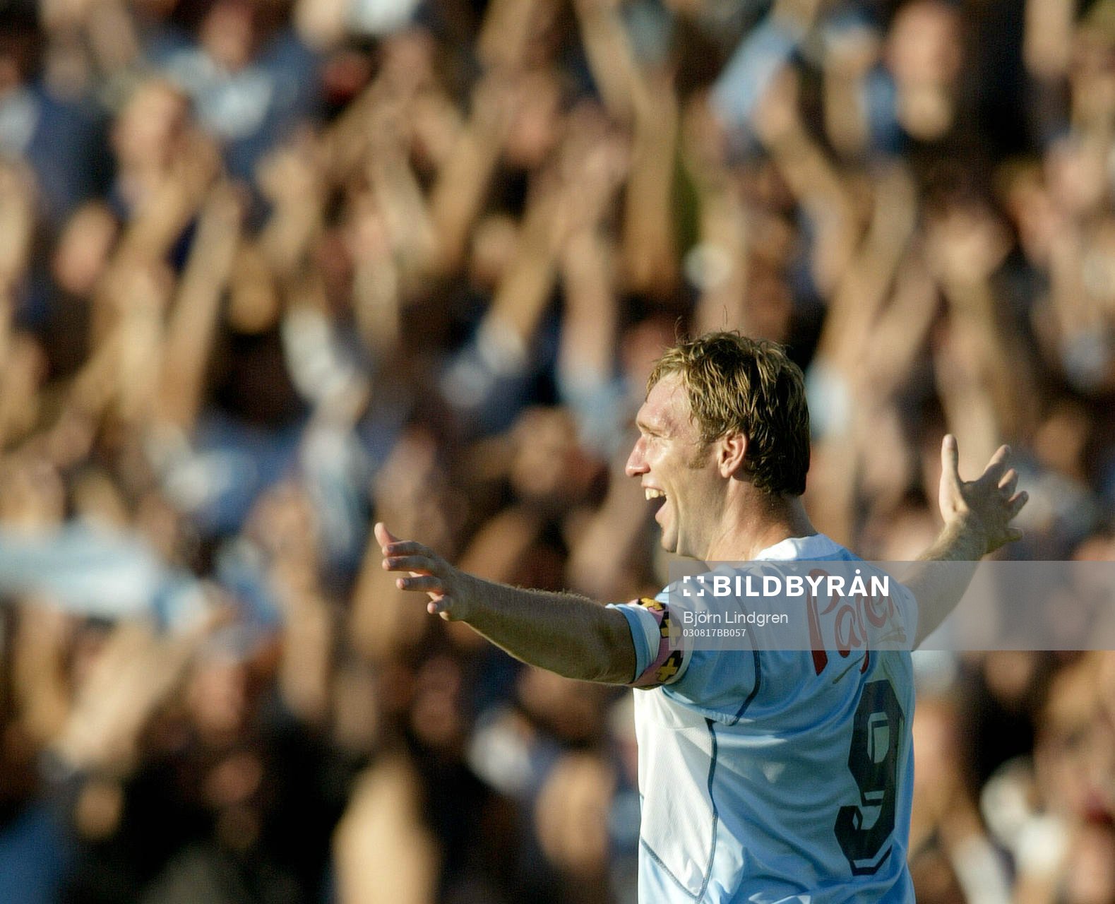 Målkungen Niklas Skoog, Malmö FF tar emot publikens