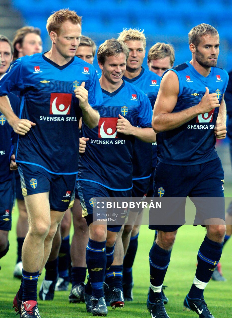 Michael Svensson, Tobias Lnderoth, Marcus Allbäck och Olof