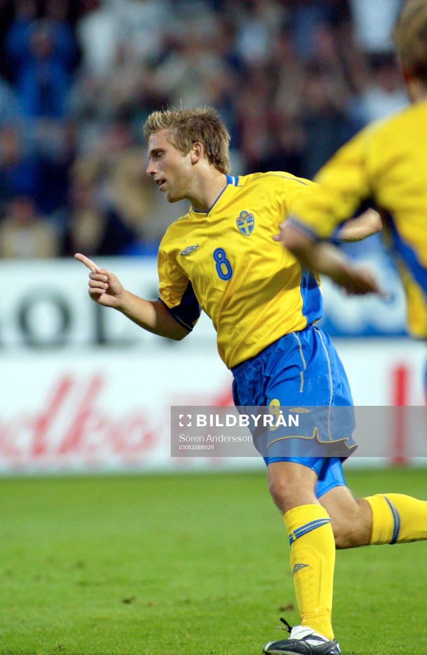 Anders Svensson, Sverige, jubel