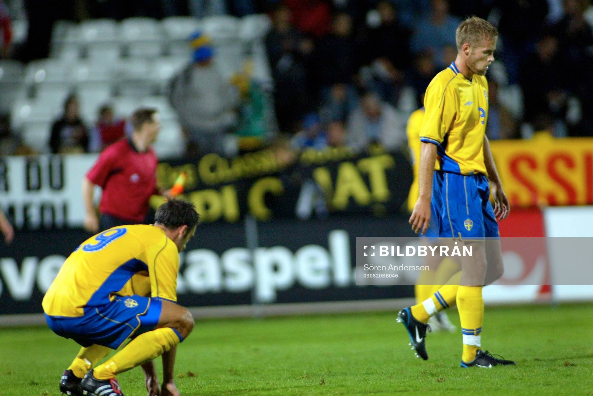 Olof Mellberg och Rade Prica, Sverige, depp