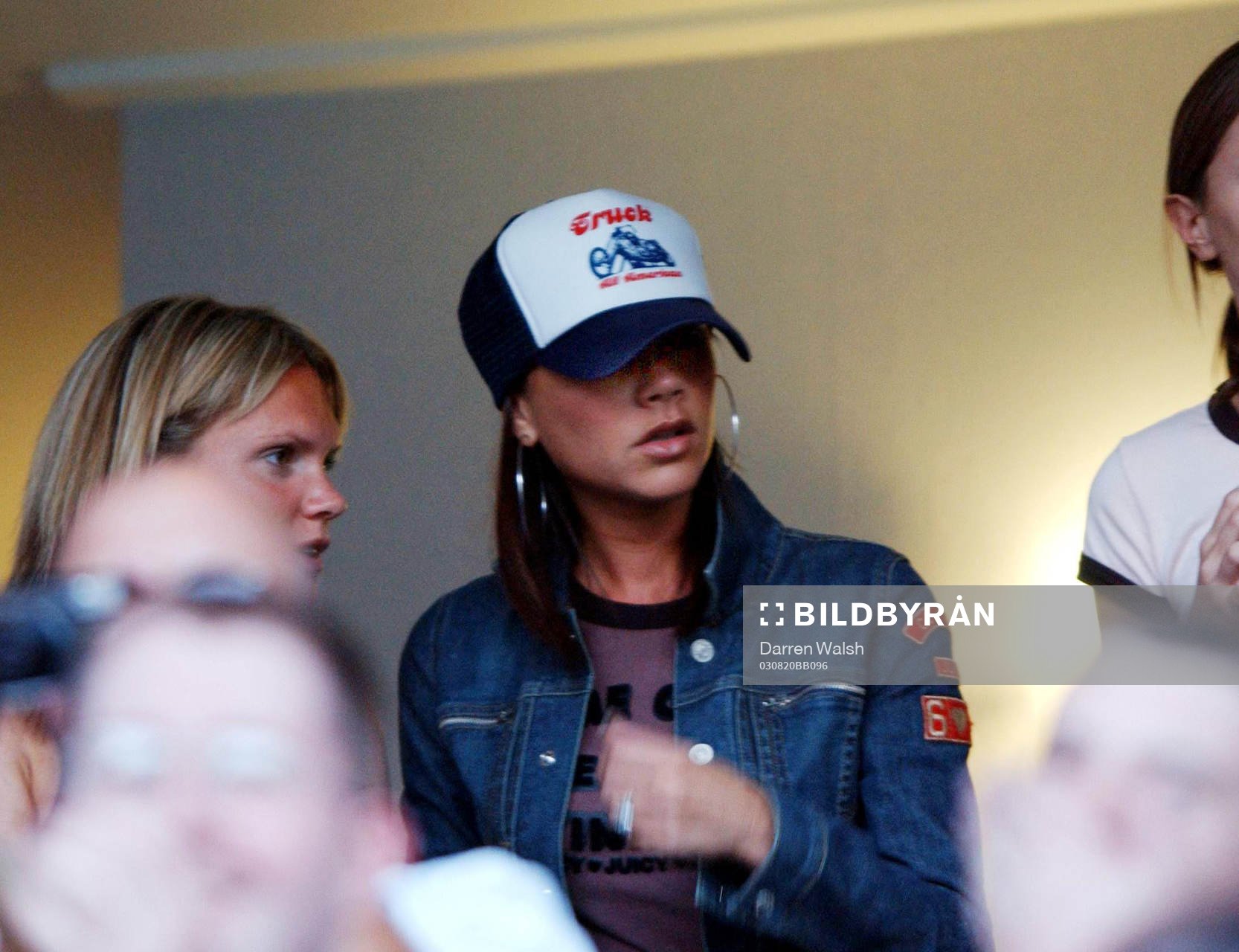 David Beckhams fru, Victoria Beckham fanns på läktaren