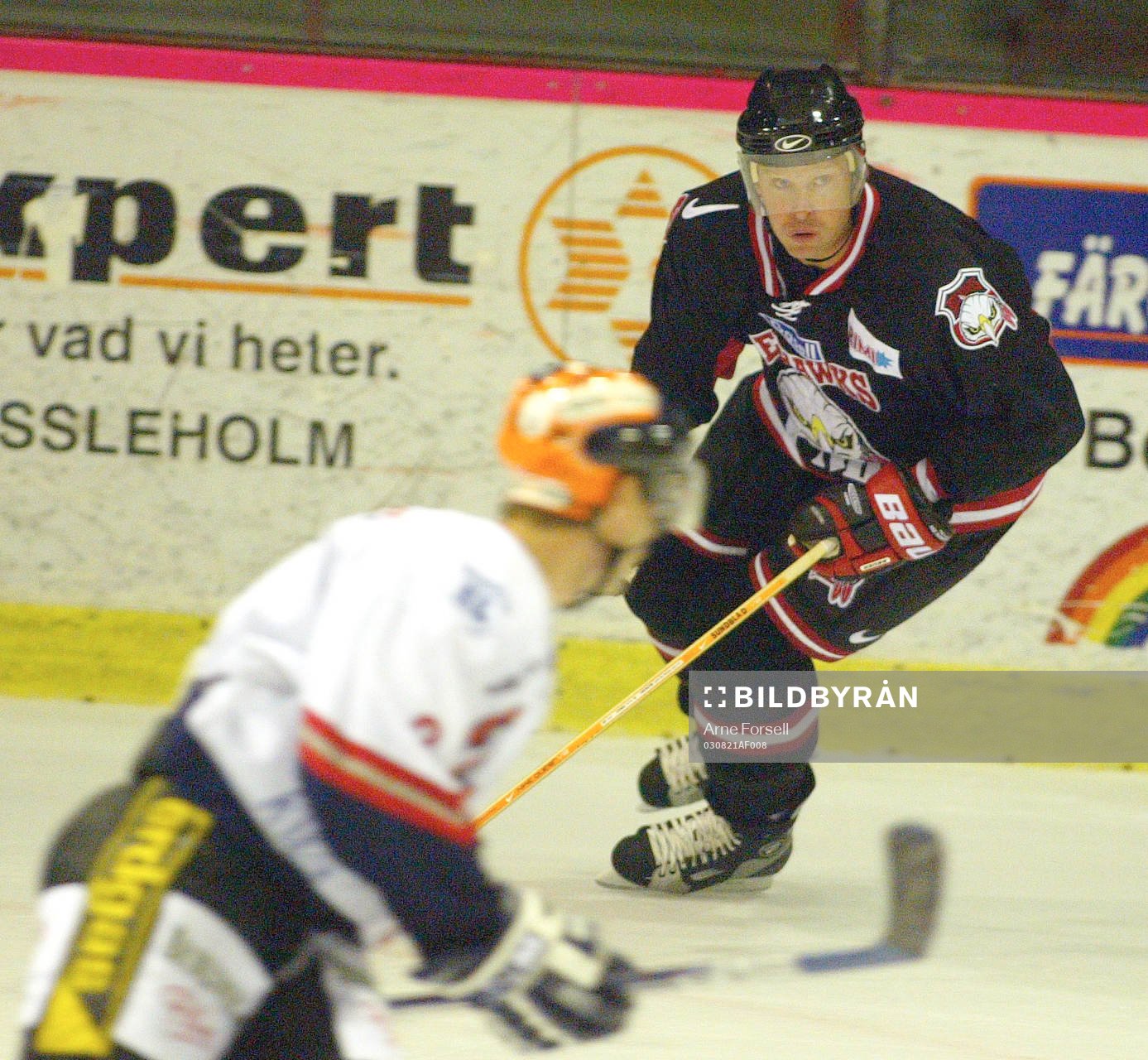 Ishockey, träningsmatch, Malmö - Eisbären. Niklas