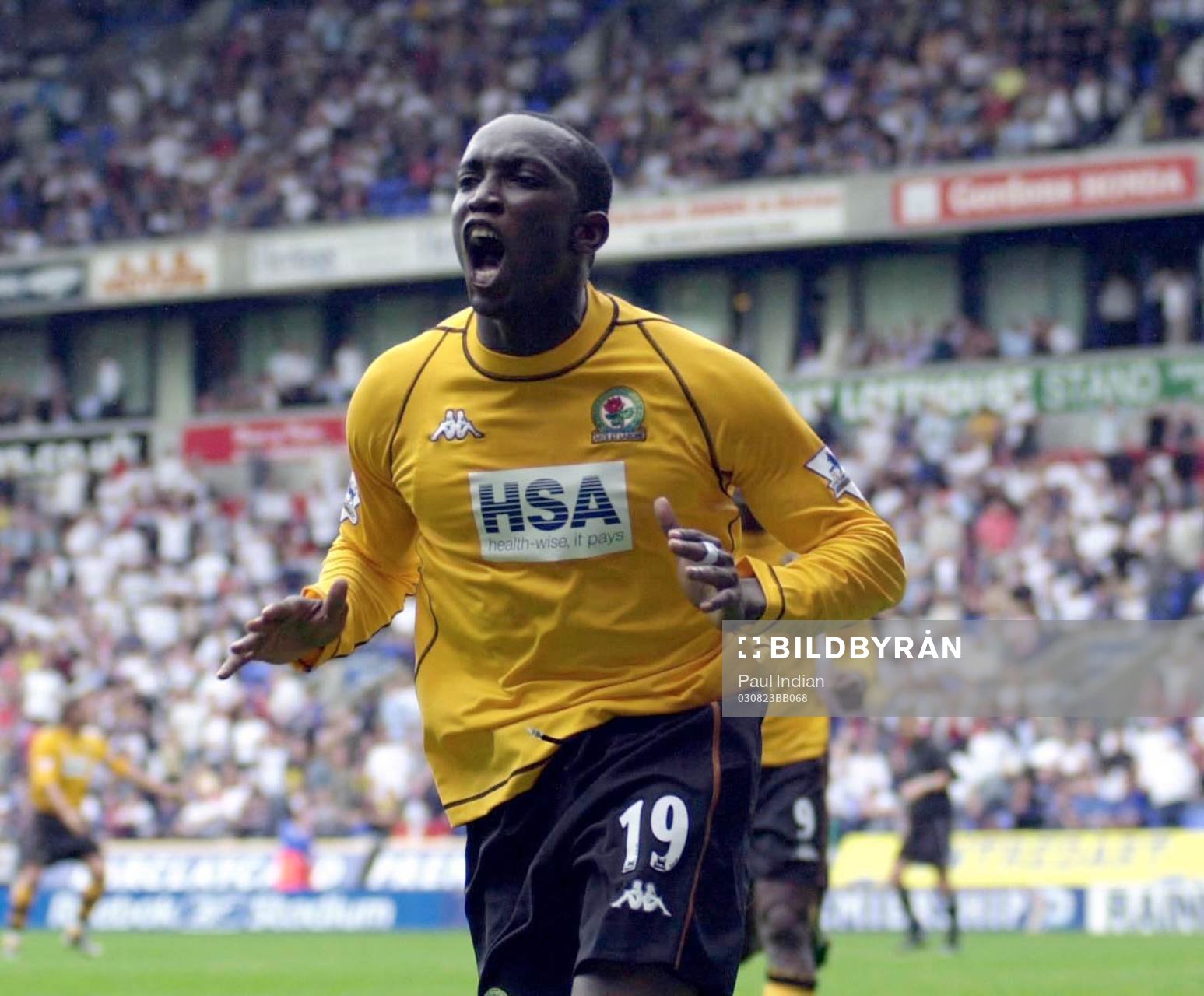   Dwight Yorke, Blackburn jubel efter kvitteringen