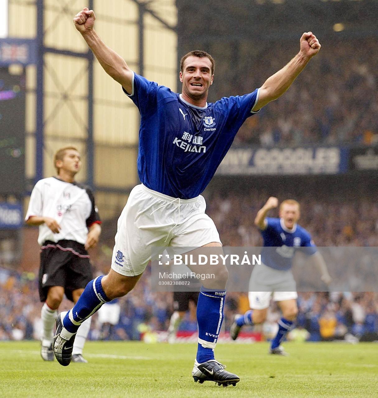 David Unsworth, Everton jubel