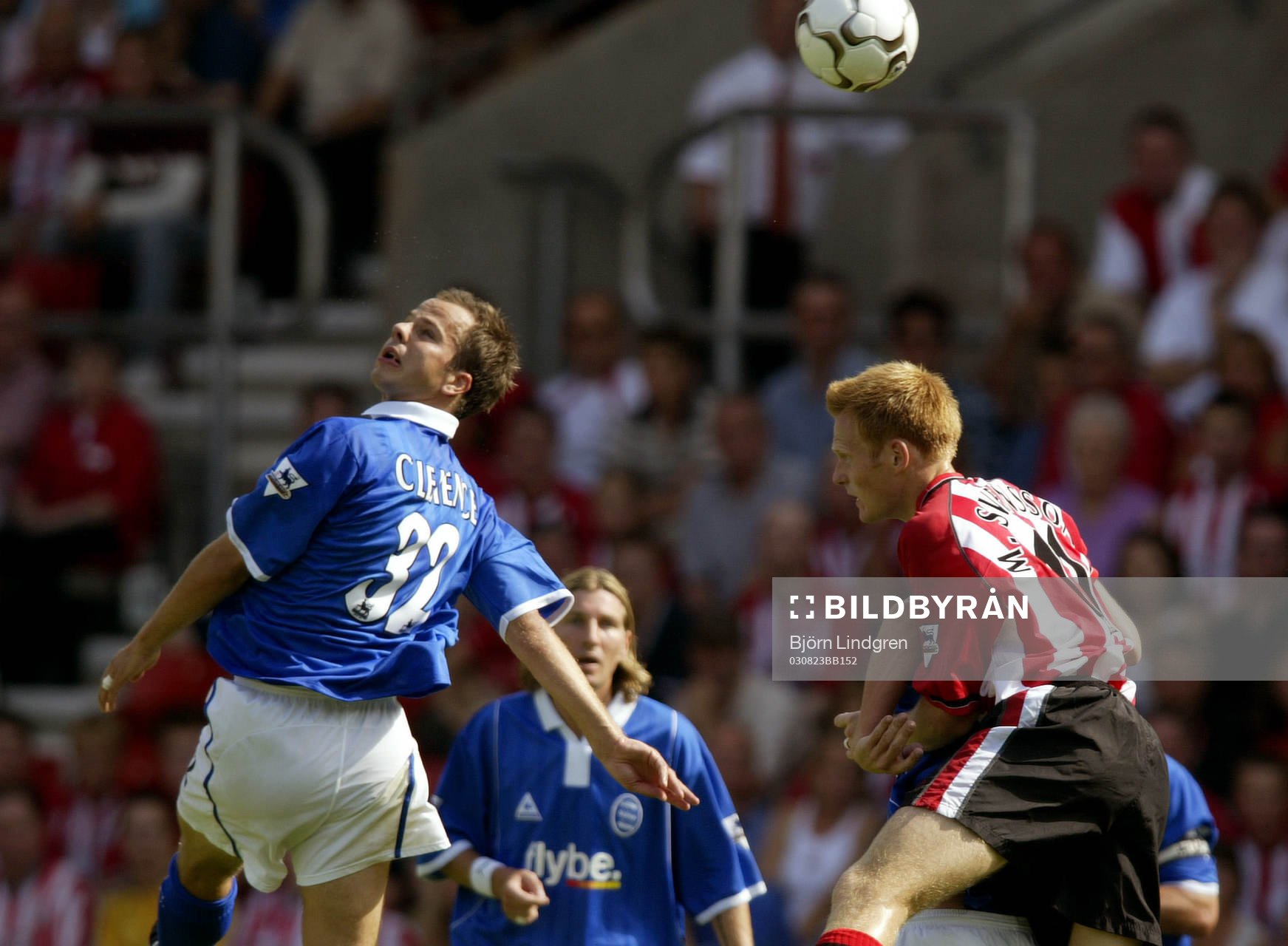  Stephen Clemence, Birmingham och Michael Svensson, Southampton, nickduell, nick