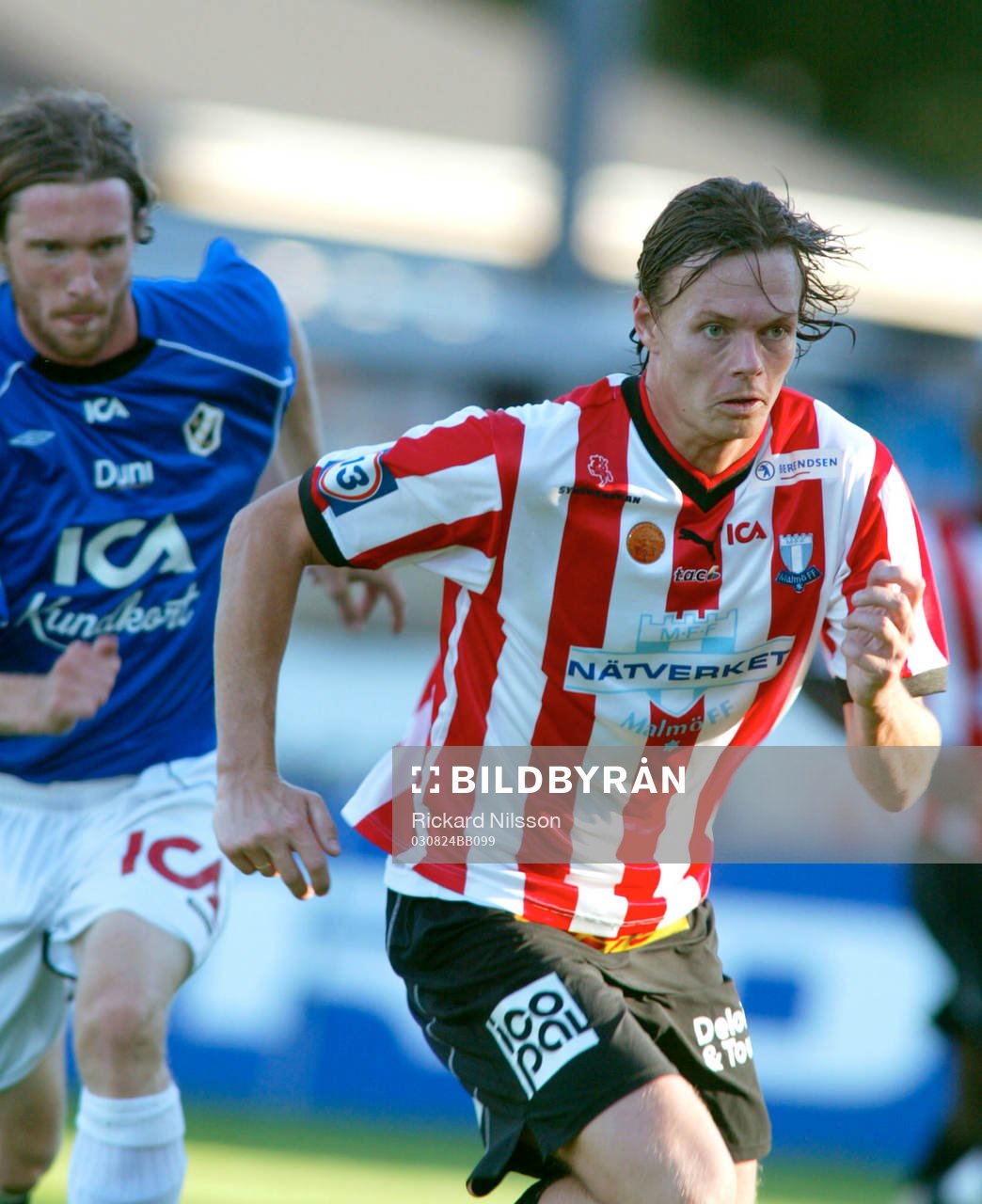 Mikael Nilsson, Halmstad och Andreas Yngvesson, Malmö FF