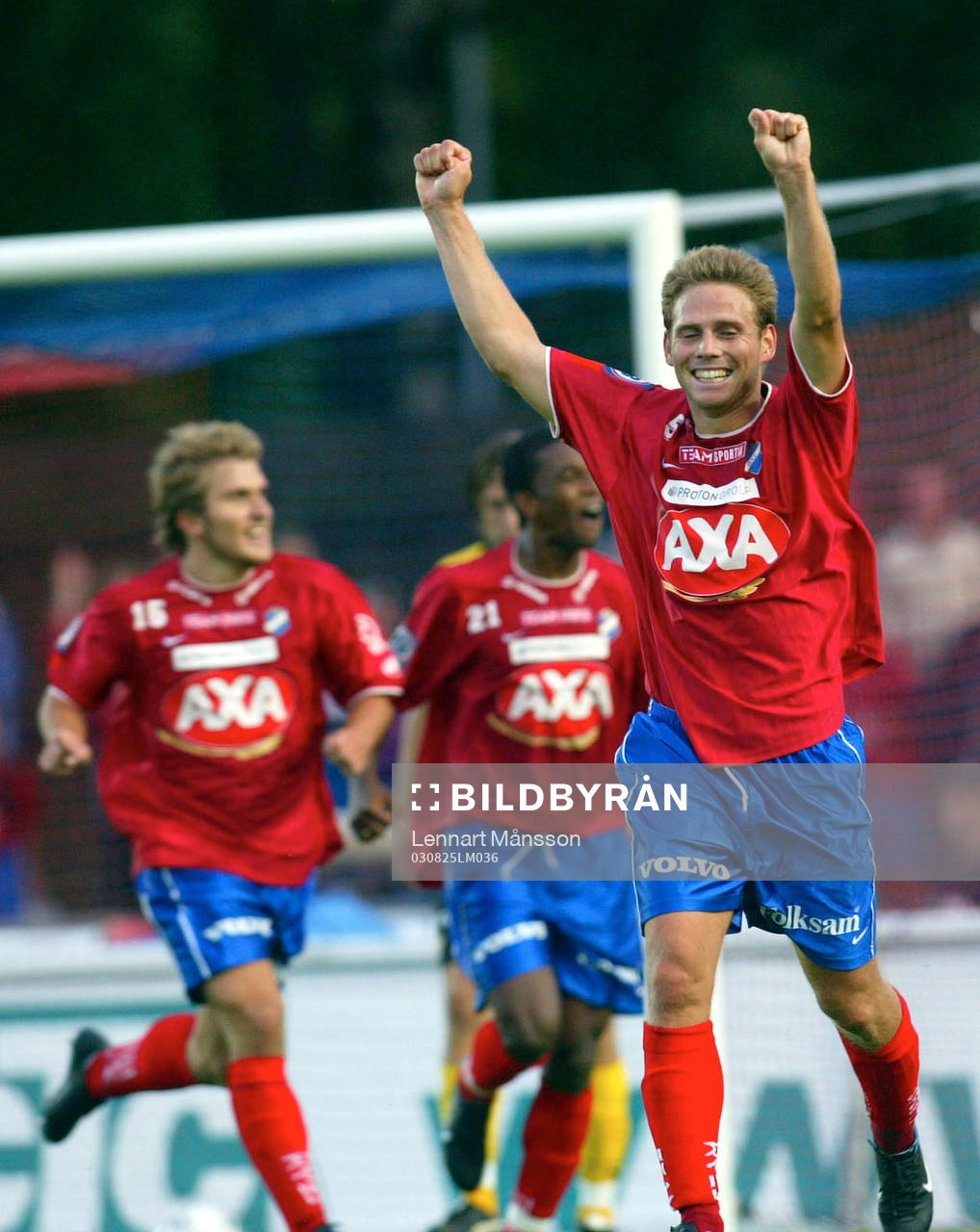  Daniel Pettersson, Öster gjorde ett drömmål, jubel.