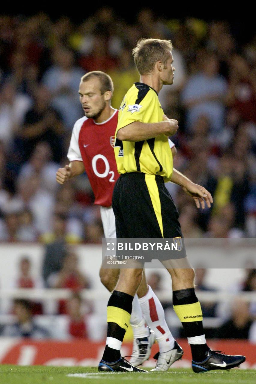 Fotboll, Engelsk, Premier League, Premiership, Arsenal - Aston Villa: Våra svenska hjältar, Fredrik Ljungberg, Arsenal och Olof Mellberg, Aston Villa