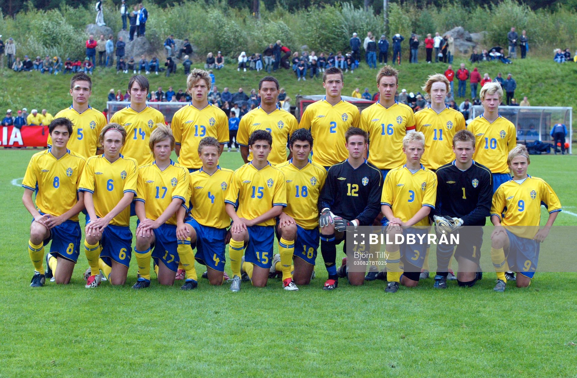 Fotboll, P15, Sverige, lagbild.