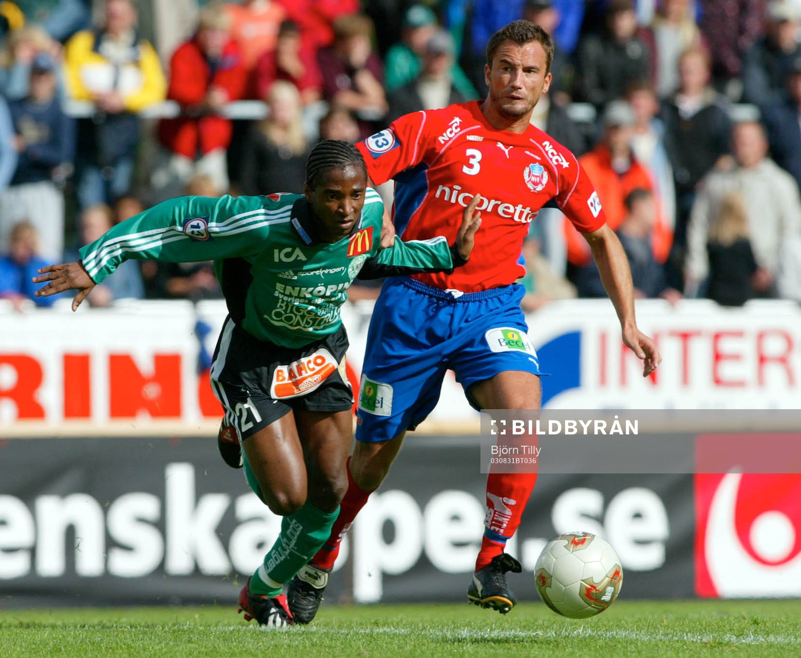 Brima Koroma, Enköping och Kenneth Rasmussen, Helsingborg