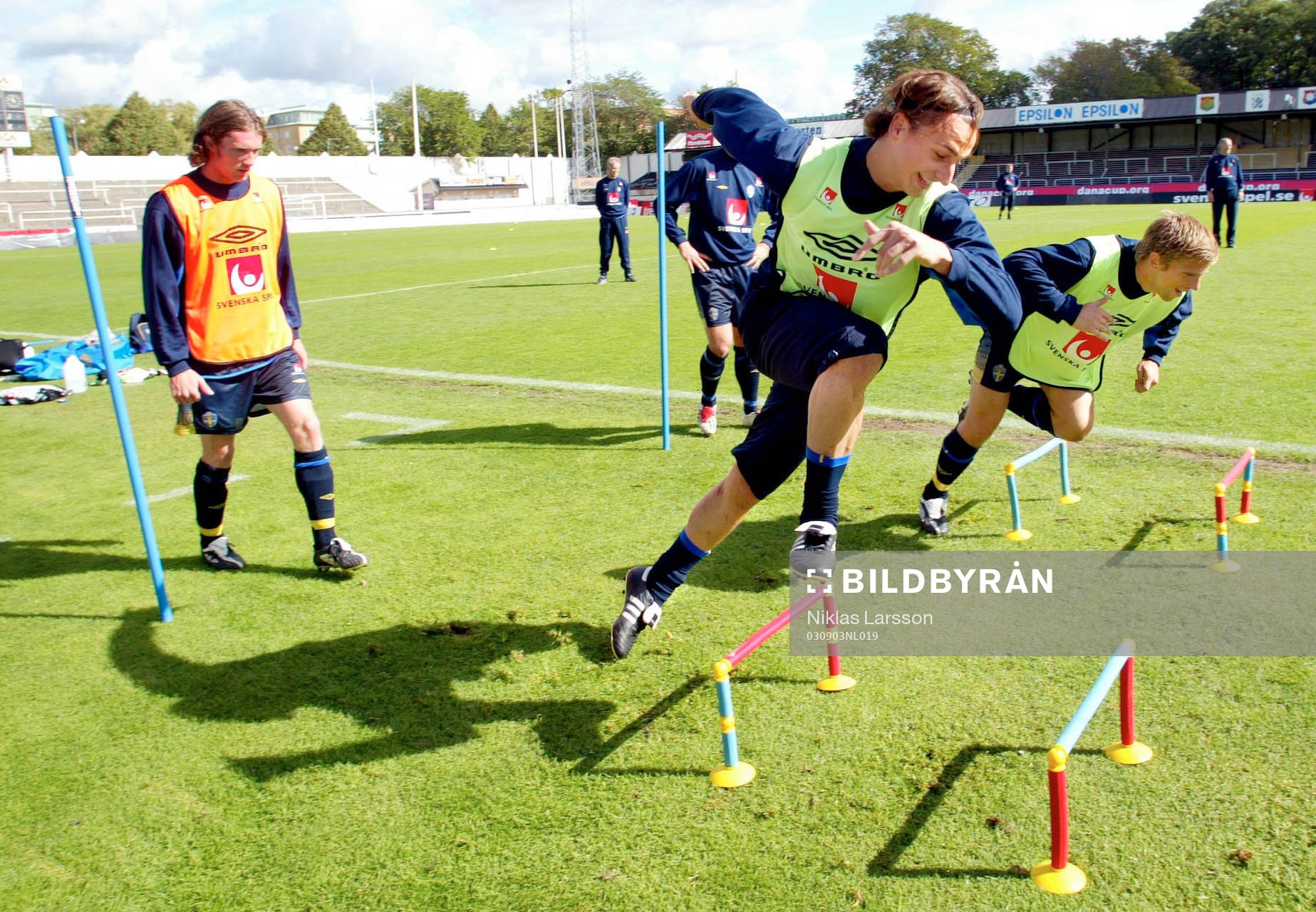 Zlatan Ibrahimovic, Anders Svensson och Mikael Nilsson,