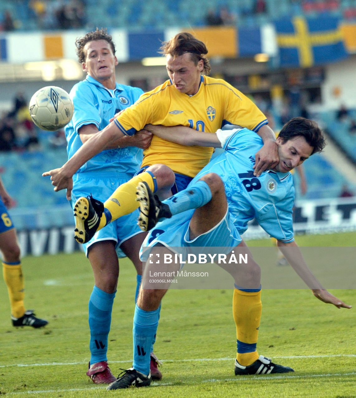 Zlatan Ibrahimovic, stoppas av, Bacciocchi Simone och