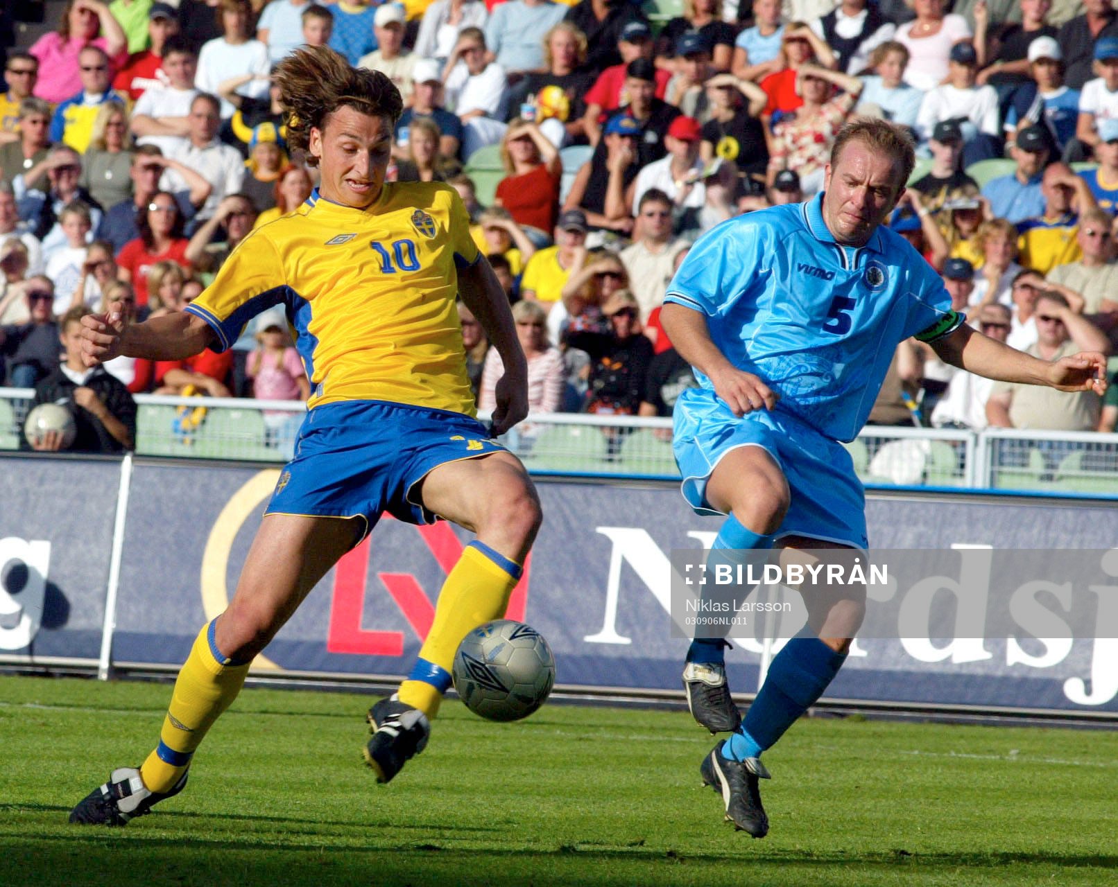 Zlatan Ibrahimovic, Sverige gör sitt första mål.  Ivan