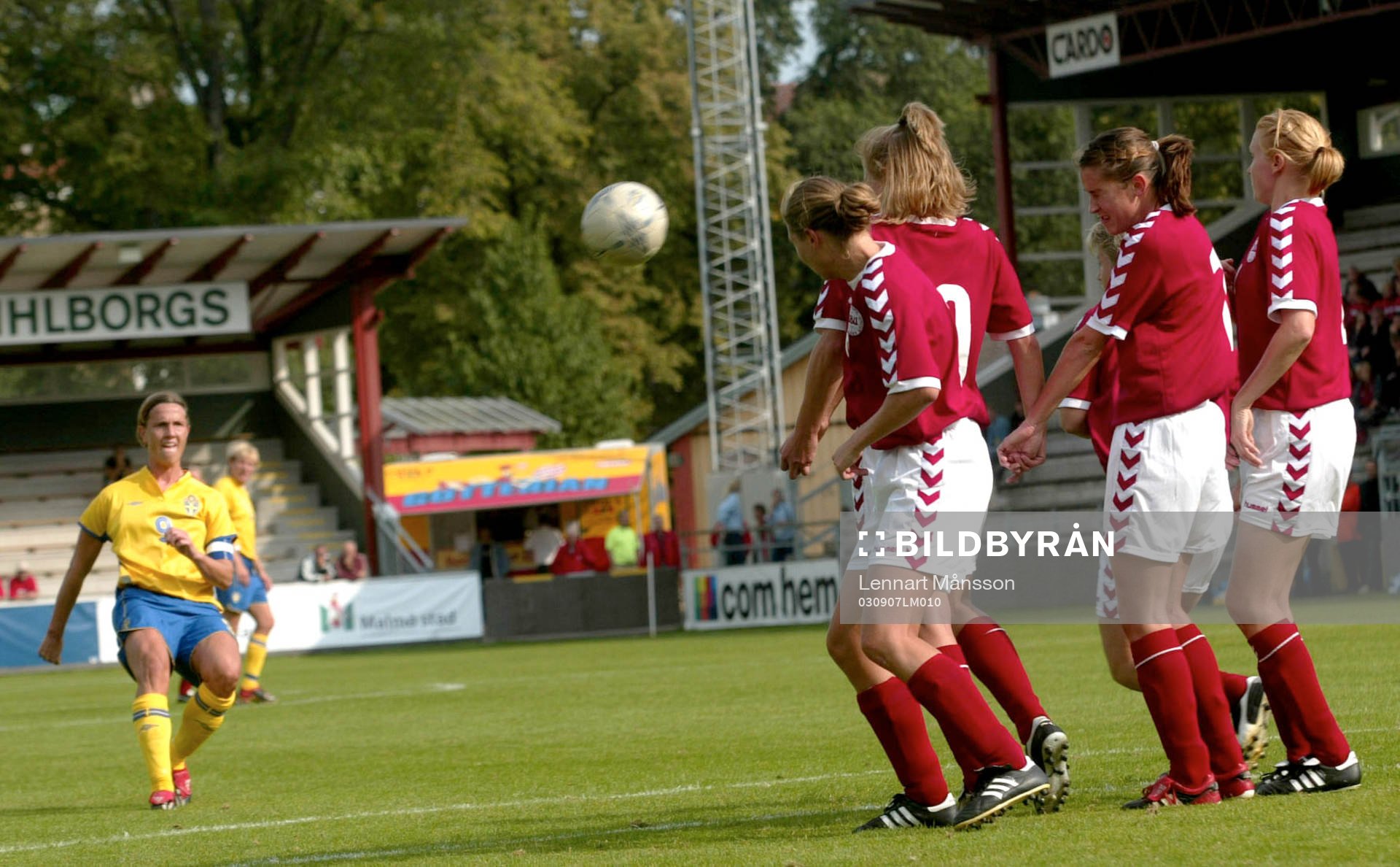 1-0, Malin Andersson frispark