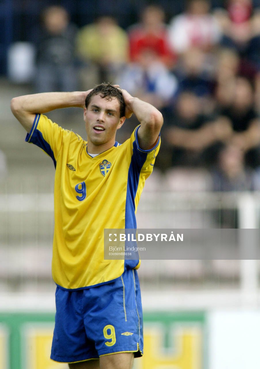 Fotboll, EM, kval, U21, Johan Elmander, Sverige
