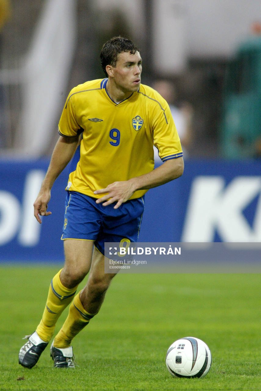 Fotboll, EM, kval, Johan Elmander, Sverige