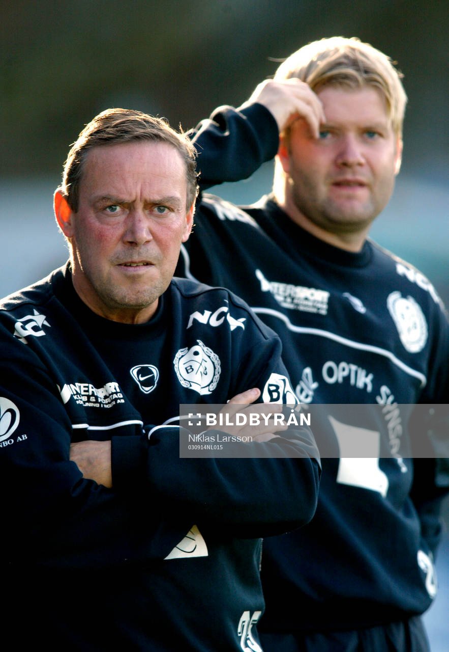  Christian Samuelsson, ass. tränare (i bakgrunden) och Lars Svensson, tränare, Boden.