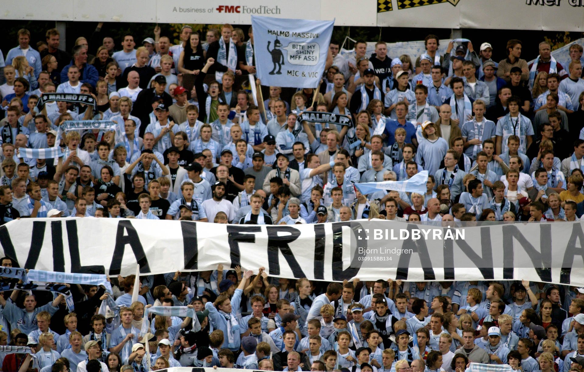 Malmö-klacken hedrade Anna Lindh..?