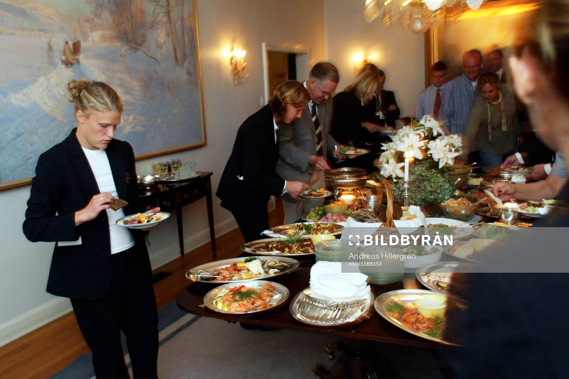 Damlandslaget besöker Sveriges Ambassad  i Washington.