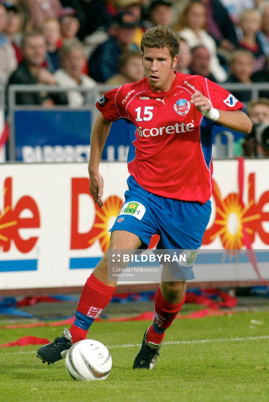 Fotboll, allsvenskan. Mattias Lindström,  Helsingborg.
