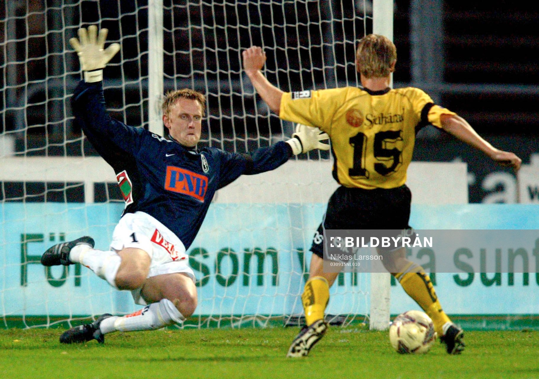Andreas Klarström, Elfsborg gör 1-0 bakom Mats Svensson,