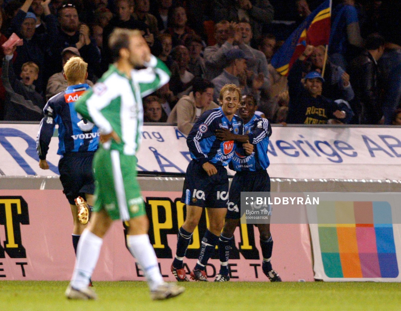 Segerskytten Daniel Sjölund, Djurgården gratuleras av