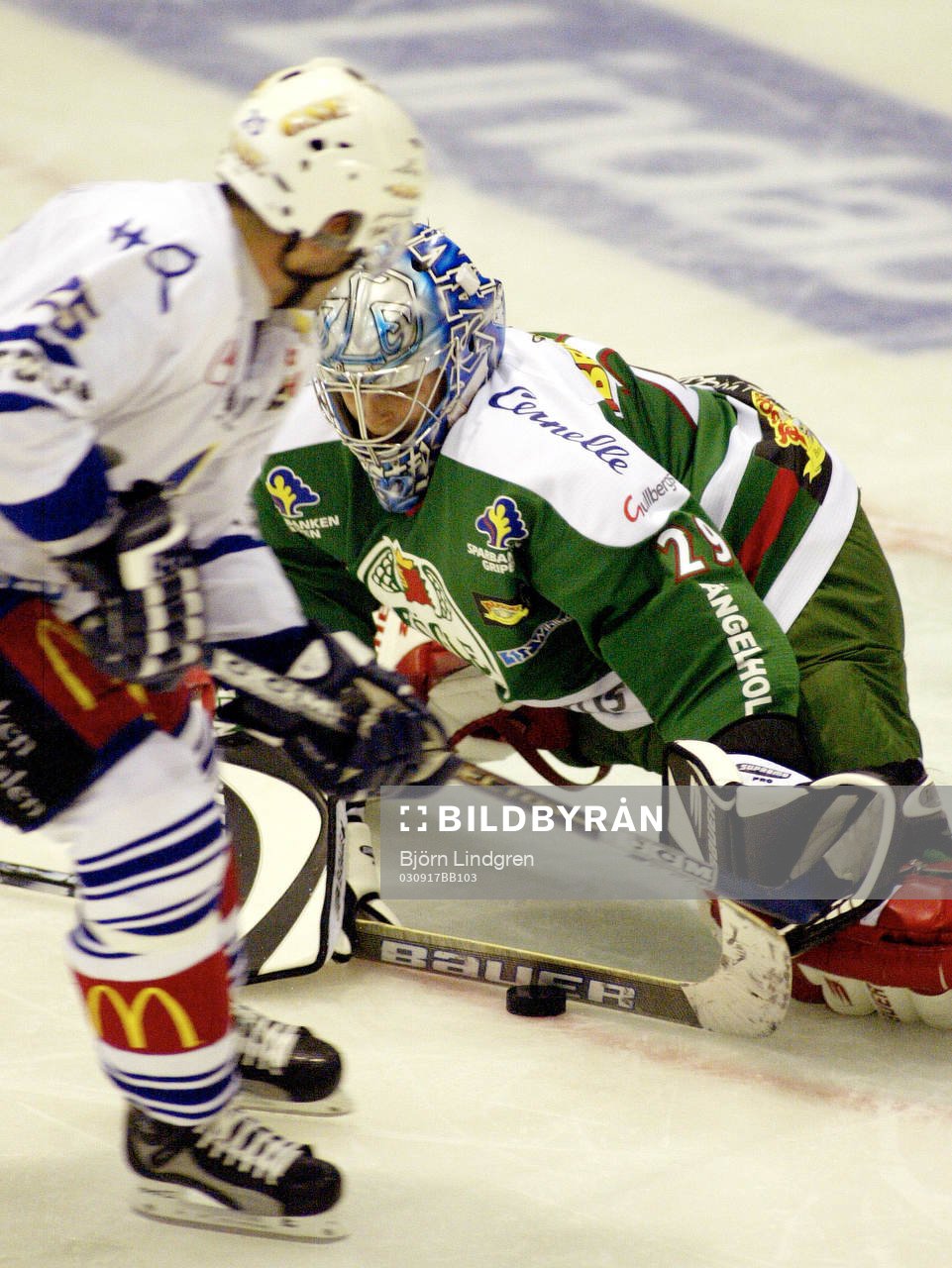 Jonas Fransson, målvakt, Rögle räddar