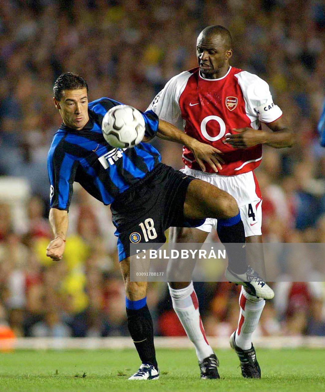  Kily Gonzalez, Inter Milan och Patrick Vieira, Arsenal