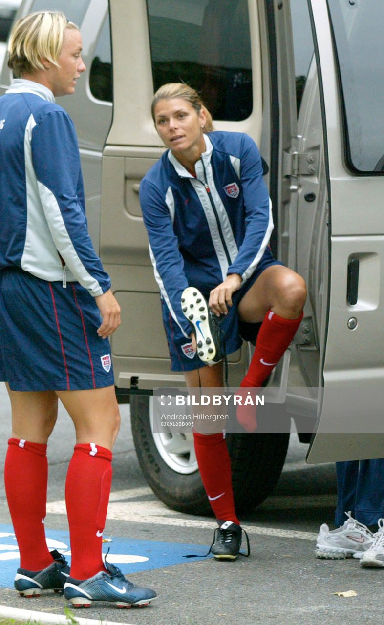 Fotboll, VM, Dam, Träning USA: Mia Hamm