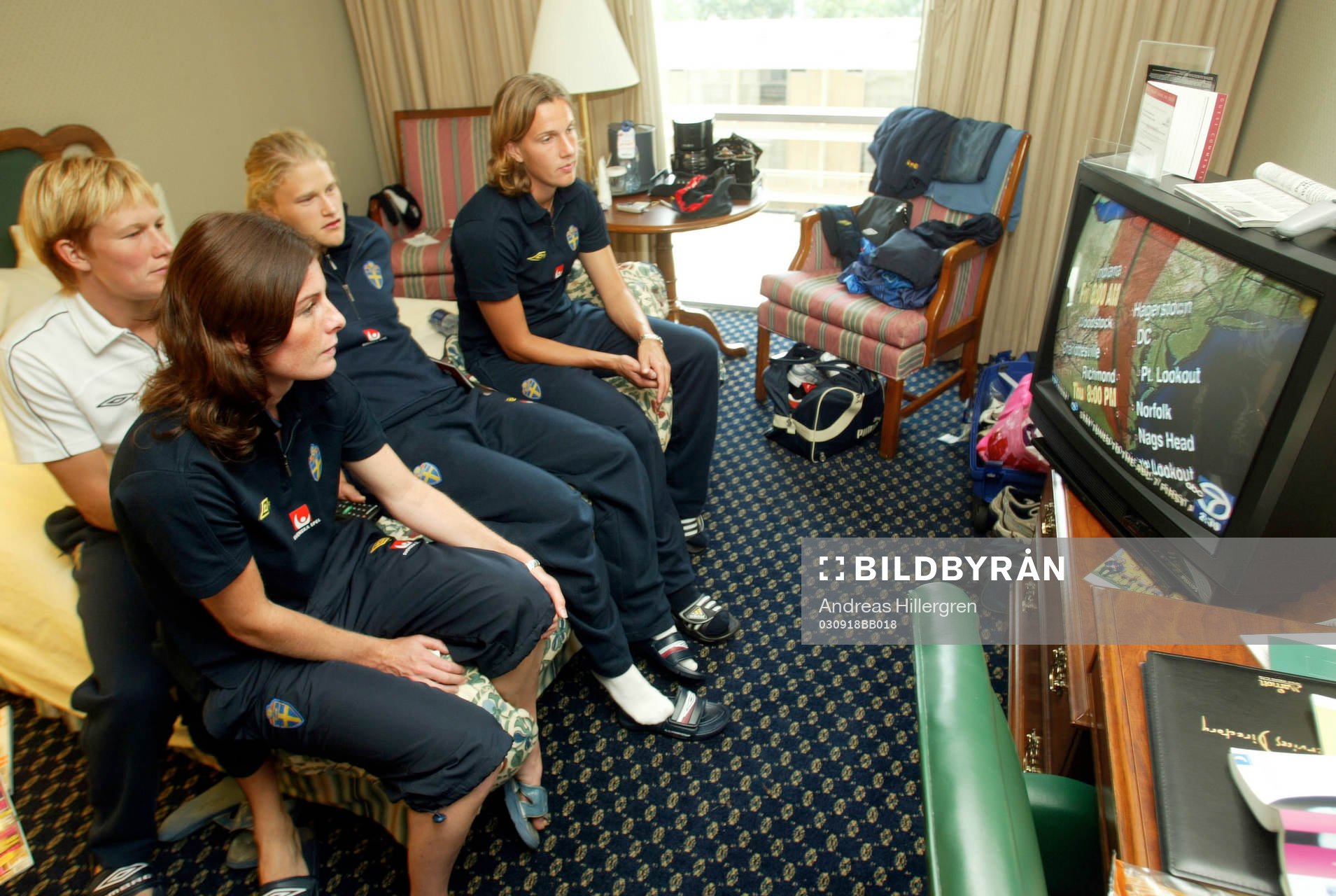 Malin Moström, Kicki Bengtsson, Frida Nordin och Malin