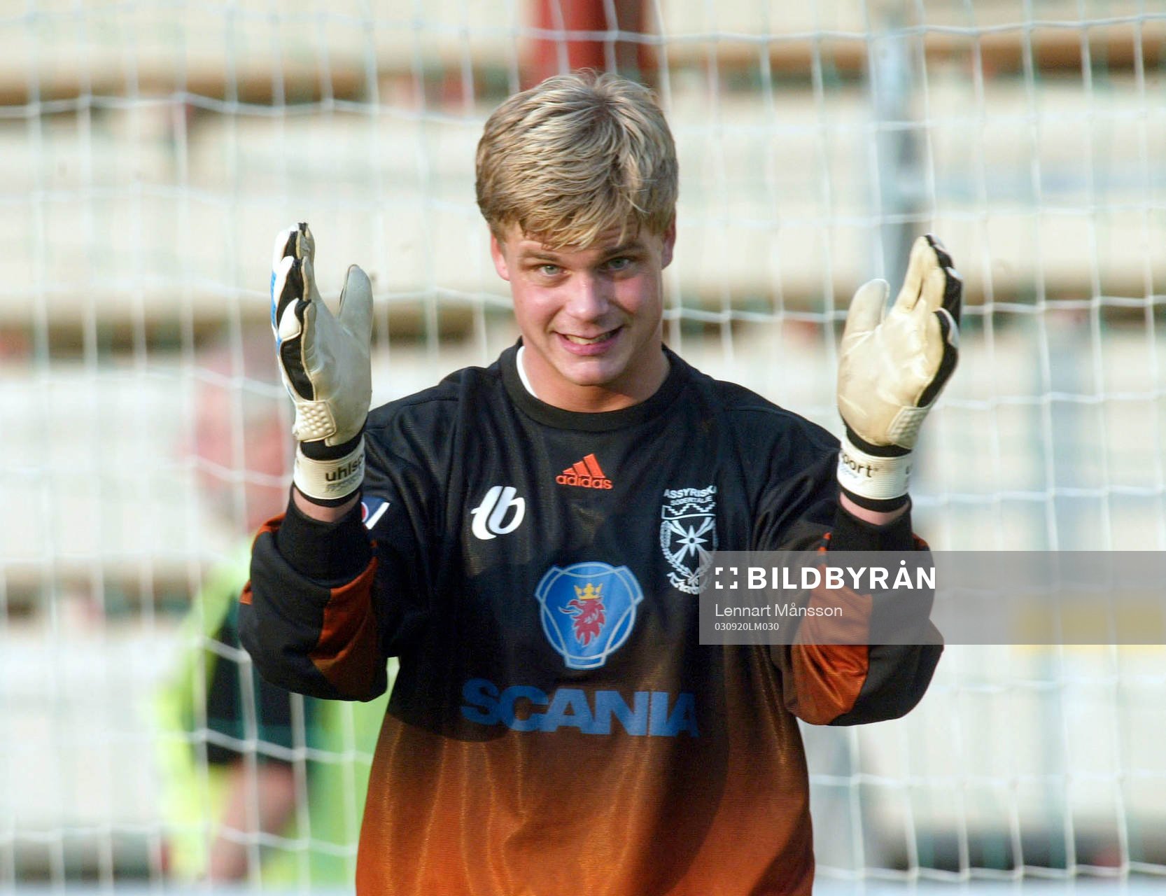 Erland Hellström, målvakt,  Assyriska