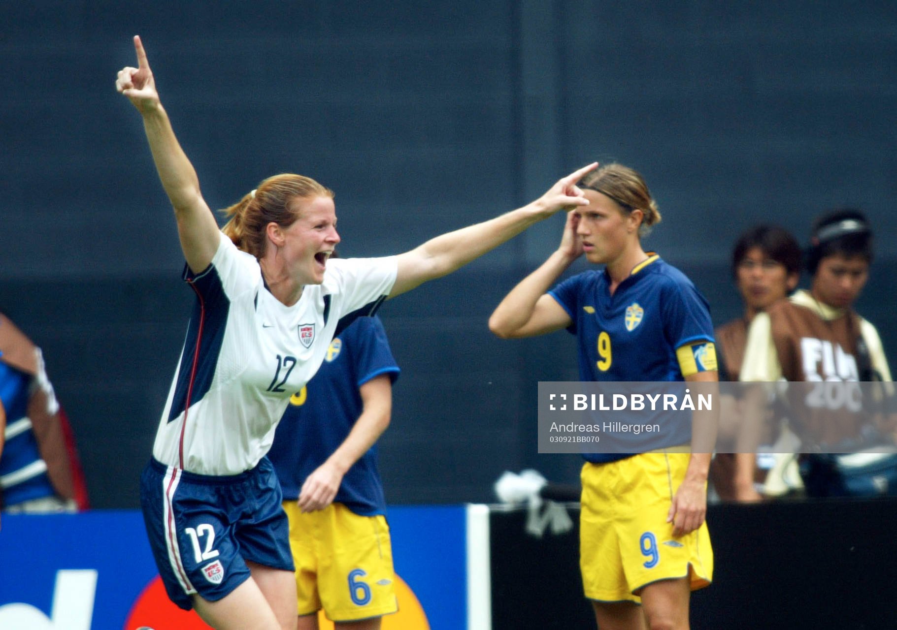 Cindy Parlow, USA, jubel, Malin Andersson, Depp