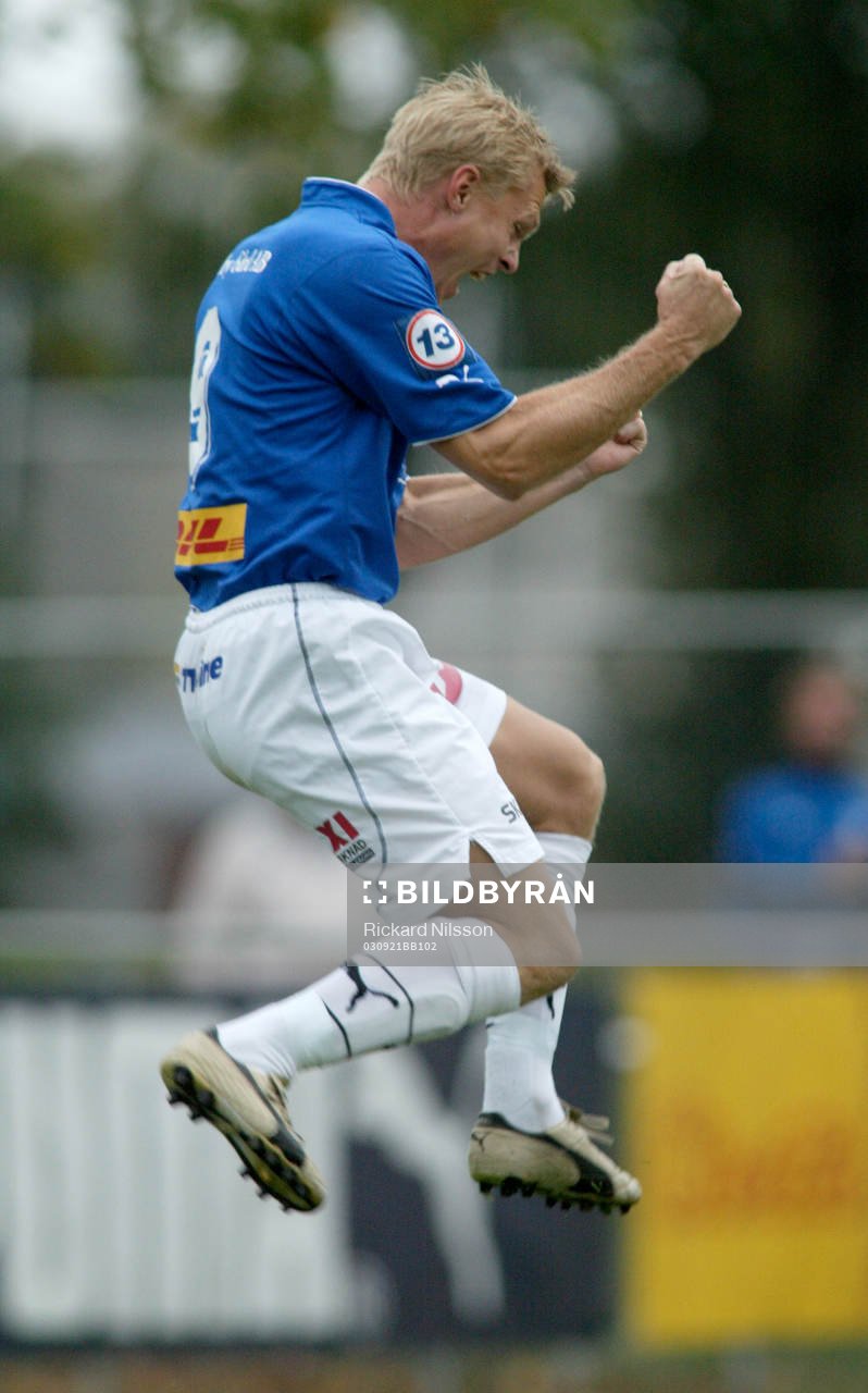  Mats Lilienberg, Trelleborg, jubel.