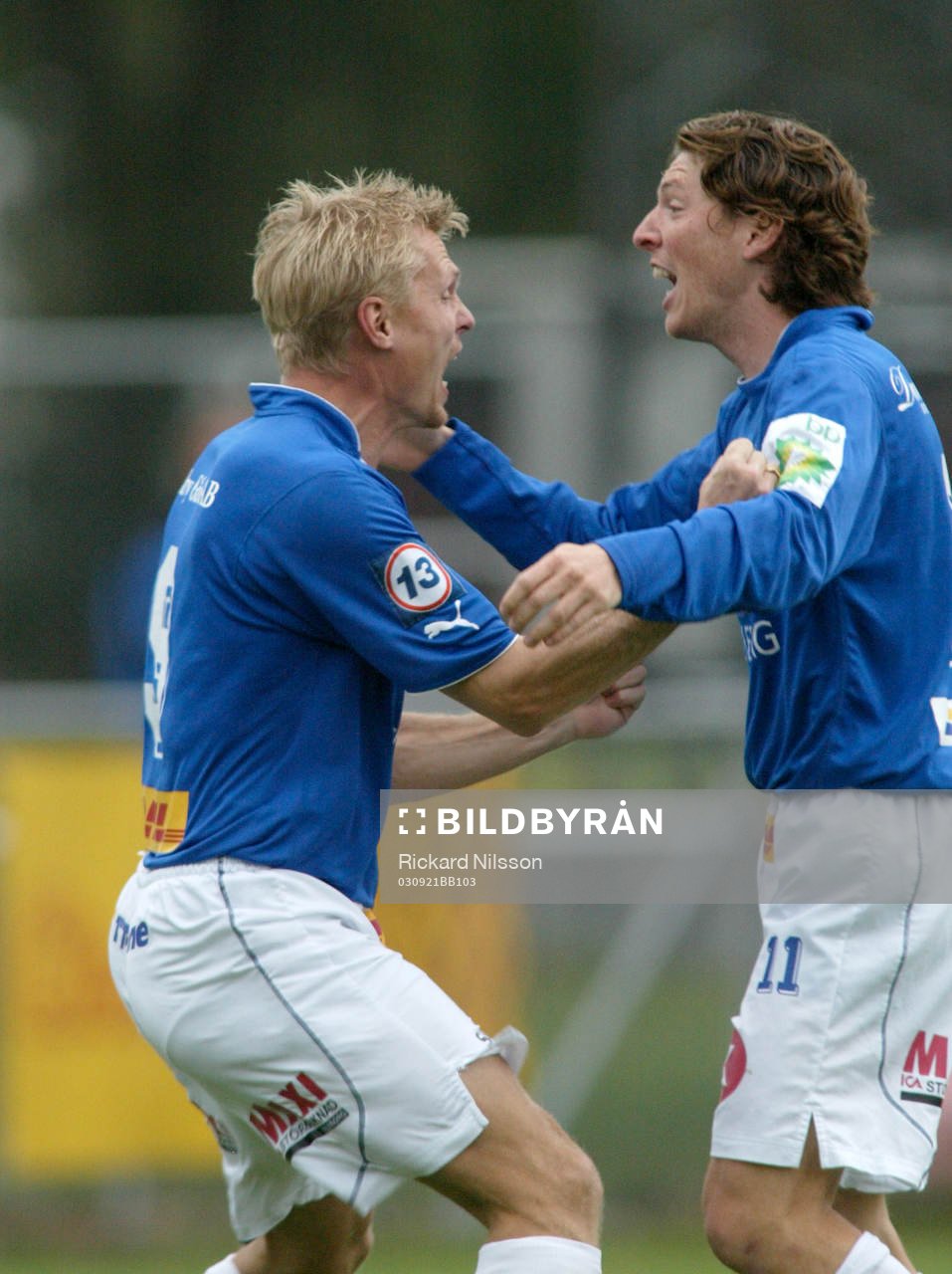 Mats Lilienberg och Eric Fischbein, Trelleborg, jubel