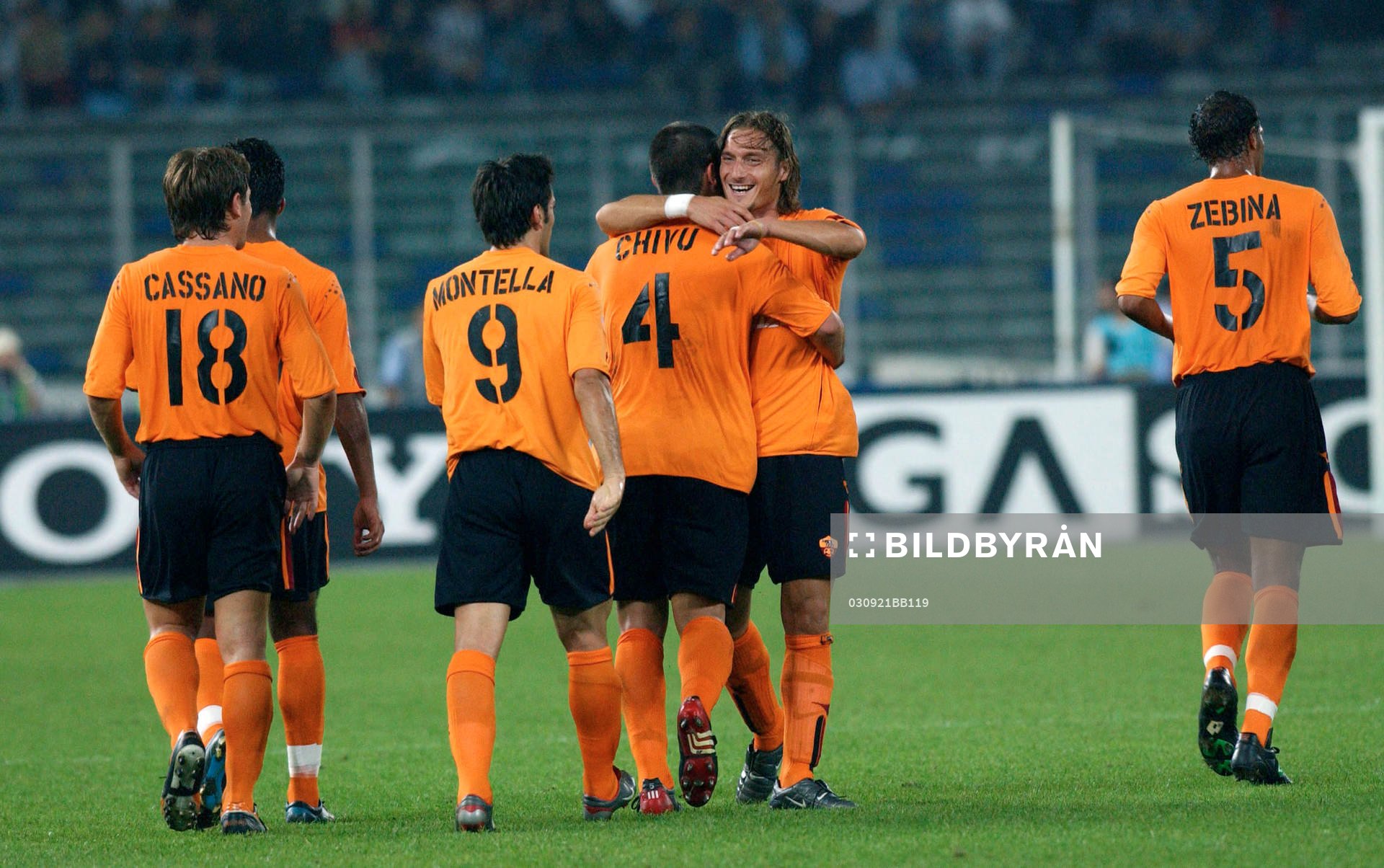 Fotboll, italiensk, serie A, Roma, jubel