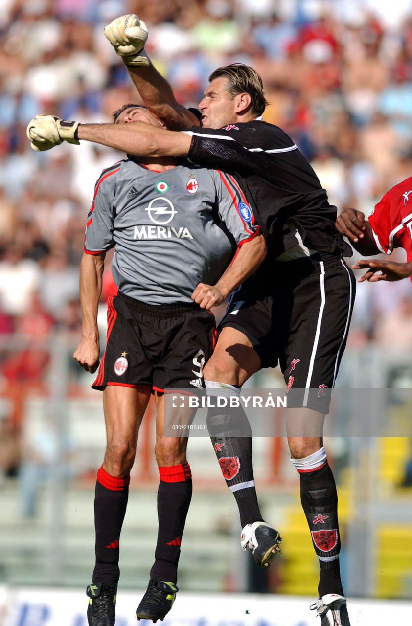 Inzaghi, Milan och Kalac, Perugia i en tuff höjdduell
